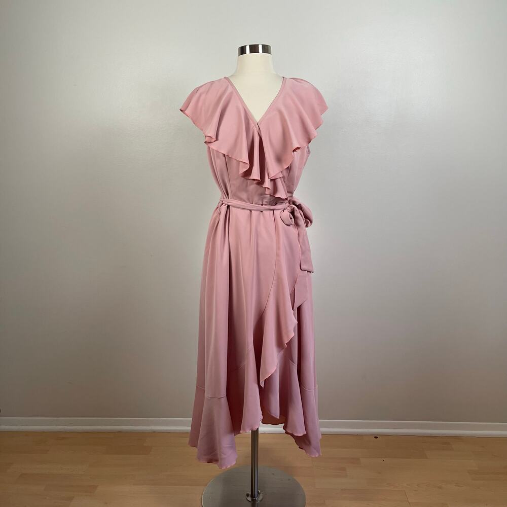 Fashion • Ruffle High Low Tie Waist Dress